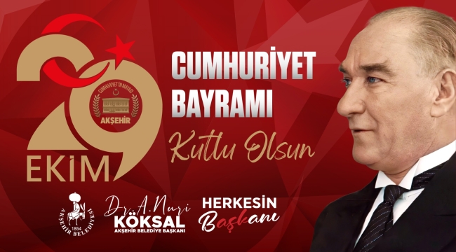 BAŞKAN KÖKSAL'DAN CUMHURİYET BAYRAMI MESAJI
