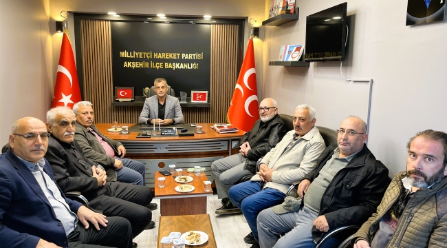 CAN-İLİM-DER'DEN MHP AKŞEHİR İLÇE BAŞKANLIĞI'NA ZİYARET 