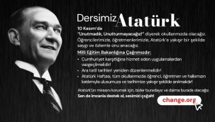 Eğitim-İş'ten "Dersimiz Atatürk" İmza Kampanyası 