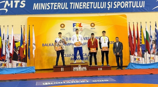 KARATAY'IN MİLLİ GÜREŞÇİLERİNDEN BALKAN ŞAMPİYONASINDA ÇİFTE MADALYA 