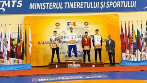 KARATAY'IN MİLLİ GÜREŞÇİLERİNDEN BALKAN ŞAMPİYONASINDA ÇİFTE MADALYA 