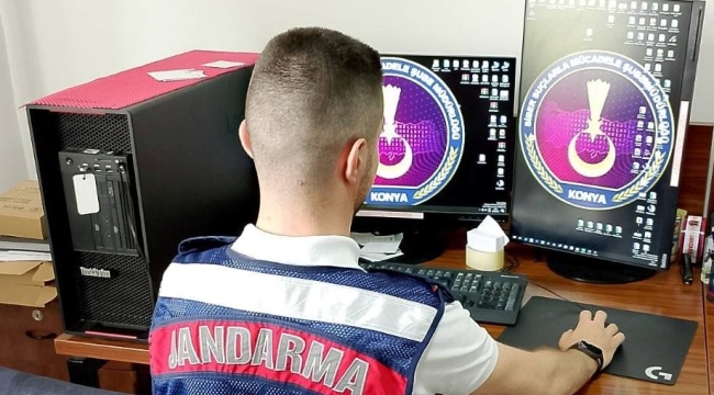 Konya'da Jandarma'nın Sanal Devriyesine Takılan 1.431 Hesap Hakkında İşlem Yapıldı 