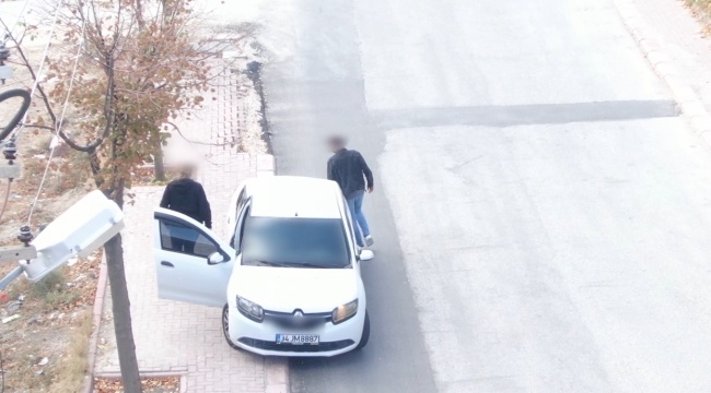 Konya'da sürücü değişimi drone'un gözünden kaçamadı