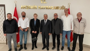 Nasreddin Hoca ve Turizm Derneği'nden Kaymakam Yiğit'e Ziyaret 