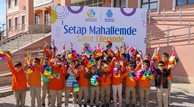 SELÇUKLU SANAT VE TASARIM ATÖLYESİ'NDEN DIŞ MAHALLELERDEKİ ÖĞRENCİLERE SANAT ETKİNLİĞİ 