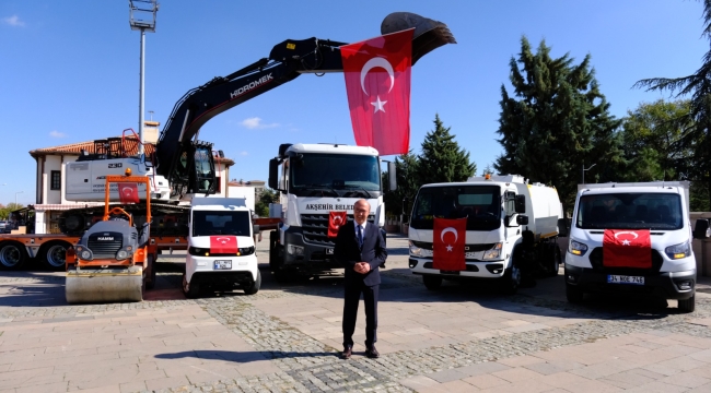 AKŞEHİR BELEDİYESİ'NDEN 20 MİLYON TL'LİK ARAÇ YATIRIMI 