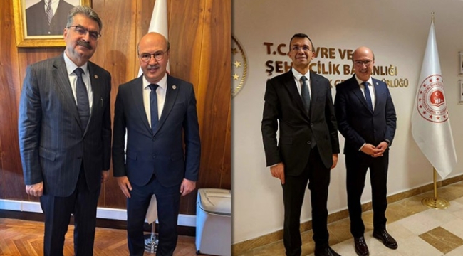 BAŞKAN KÖKSAL'DAN ANKARA'DA YOĞUN TEMAS TRAFİĞİ 