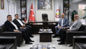 BÖLGE BELEDİYE BAŞKANLARINDAN USTAOĞLU'NA ZİYARET 