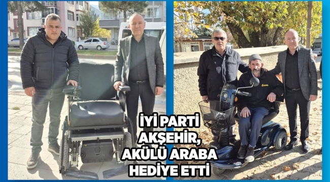 İYİ PARTİ AKŞEHİR,AKÜLÜ ARABA HEDİYE ETTİ 