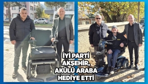 İYİ PARTİ AKŞEHİR,AKÜLÜ ARABA HEDİYE ETTİ 