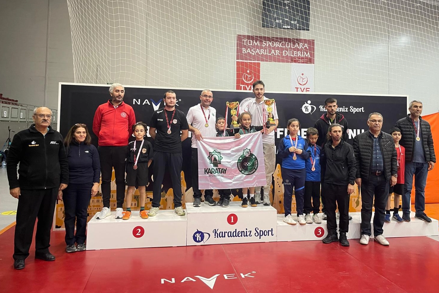 Karatay Belediyespor'dan Türkiye Şampiyonasında çifte zafer