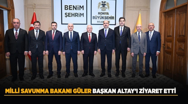 MİLLİ SAVUNMA BAKANI GÜLER BAŞKAN ALTAY'I ZİYARET ETTİ 