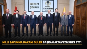 MİLLİ SAVUNMA BAKANI GÜLER BAŞKAN ALTAY'I ZİYARET ETTİ 