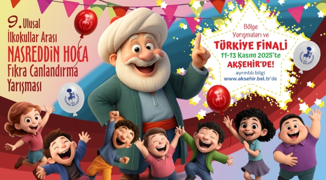 NASREDDİN HOCA'NIN 741. VEFAT YILINDA ANMA GÜNLERİ VE 9. ULUSAL FIKRA CANLANDIRMA YARIŞMASI BAŞLIYOR 