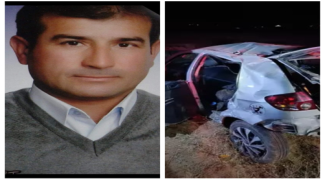 YUNAK-ÇAYIRBAŞI MUHTARI AHMET ŞİMŞEK TRAFİK KAZASINDA YAŞAMINI YİTİRDİ