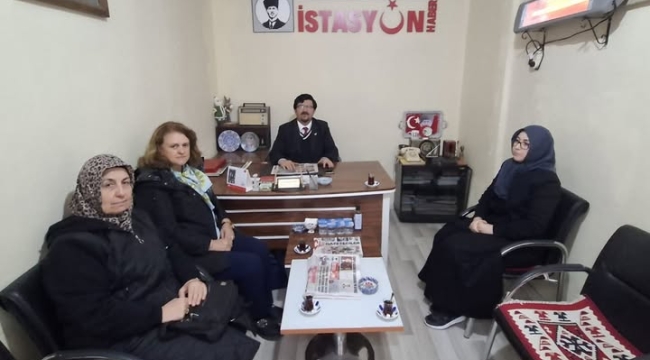 AK Parti Akşehir Kadın Kollarından İstasyon Haber'e Ziyaret 