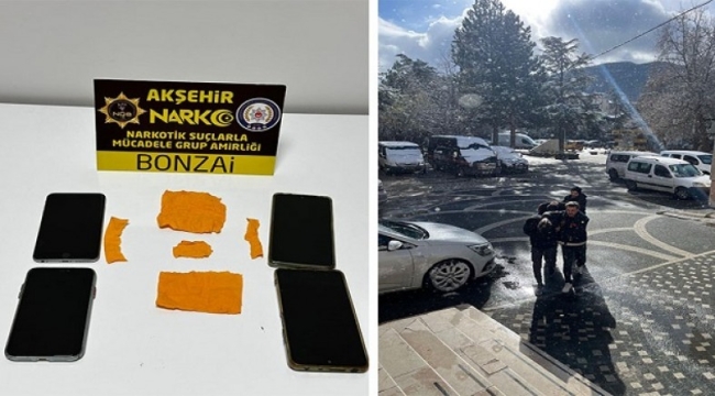 AKŞEHİR'DE UYUŞTURUCU OPERASYONU: 2 TUTUKLAMA 