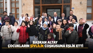 BAŞKAN ALTAY ÇOCUKLARIN "ŞİVLİLİK" COŞKUSUNA EŞLİK ETTİ 