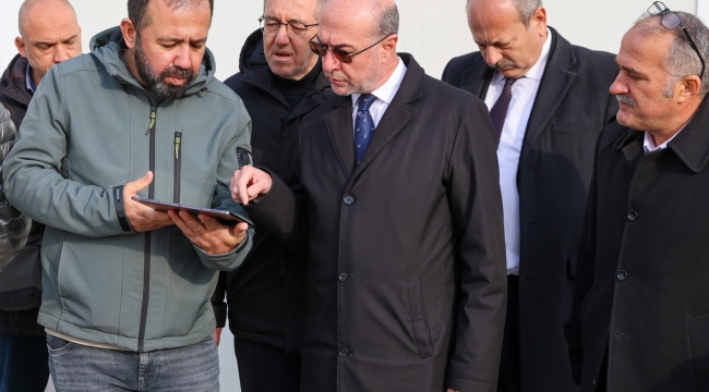 BAŞKAN PEKYATIRMACI YAPIMI DEVAM EDEN YAZIR MAHALLE KÜLLİYESİ'NDE İNCELEMELERDE BULUNDU 