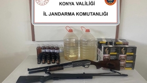 Konya'da kaçak içki üretimine jandarma baskını 