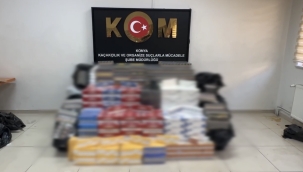 KONYA'DA KAÇAK SİGARA OPERASYONU: 5 GÖZALTI 