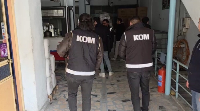 KONYA EMNİYETİNDEN YILBAŞI ÖNCESİ 'KAÇAK-SAHTE ALKOLLÜ İÇKİ' DENETİMİ 