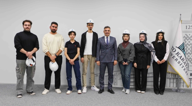 MESLEĞE İLK ADIM: KTO KARATAY ÜNİVERSİTESİ ÖĞRENCİLERİ BARETLERİNİ TAKTI 
