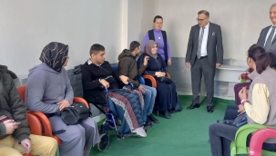 Milli Eğitim Müdürü Topaloğlu'ndan Özel Aktif Eğitim ve Rehabilitasyon Merkezi'ni ziyaret 