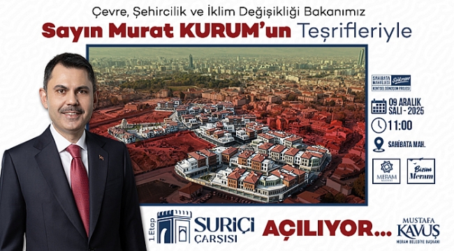 TARİHİ SURİÇİ ÇARŞISI'NIN 1. ETABI AÇILIYOR 