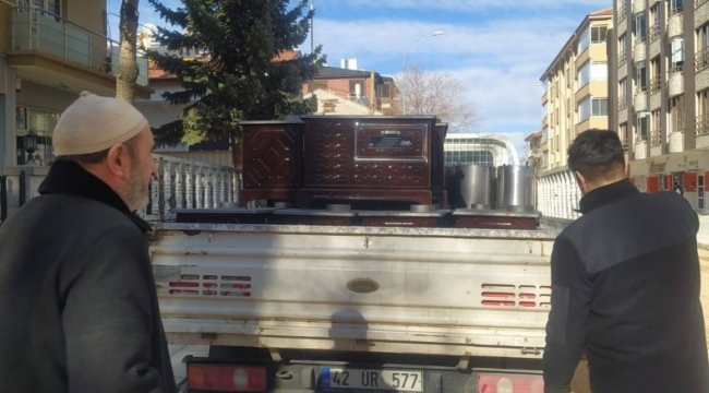 AKŞEHİR'DE İHTİYAÇ SAHİBİ AİLELERE SOBA YARDIMI 