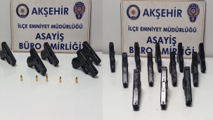 AKŞEHİR'DE SİLAH KAÇAKÇILIĞI OPERASYONU: 17 TABANCA ELE GEÇİRİLDİ - 6 ŞÜPHELİ TUTUKLANDI 