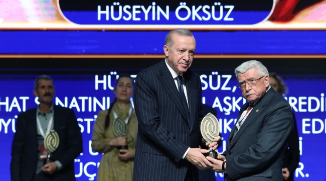 DR. HÜSEYİN ÖKSÜZ YAŞAYAN İNSAN HAZİNELERİ ÖDÜLÜNÜN SAHİBİ OLDU 
