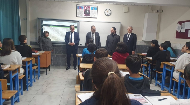 İL MİLLİ EĞİTİM MÜDÜRÜ MURAT YİĞİT ATATÜRK ORTAOKULU'NU ZİYARET ETTİ 