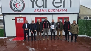 İYİ PARTİ'DEN YAREN ARAMA KURTARMA'YA ZİYARET 