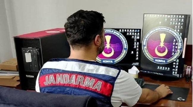 Konya'da jandarma 29 bin sosyal medya hesabını denetledi 