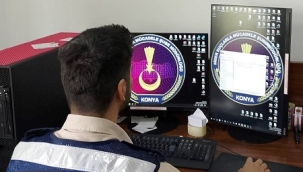 Konya'da Jandarma'dan 15 günde bin 612 hesap hakkında işlem 