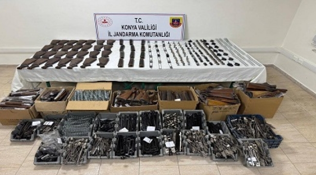 Konya'da Jandarma'dan silah operasyonu: 5 gözaltı 