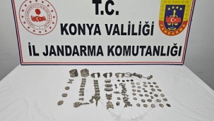 Konya'da Jandarma'dan tarihi eser operasyonu! 