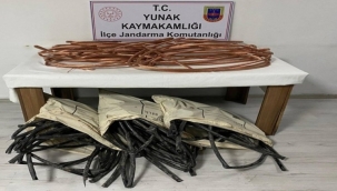 YUNAK'TA KABLO HIRSIZLIĞI OLAYI AYDINLATILDI 