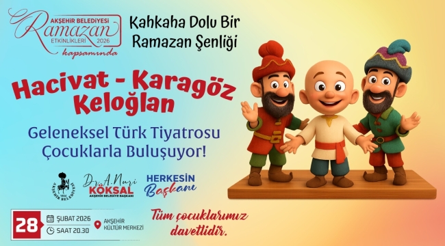 27-28 Şubat'ta Akşehir Kültür Merkezi'nde tiyatro dolu iki akşam 