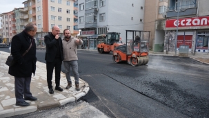 DR. VAHDİ YAMALIK CADDESİ'NDE ASFALT ÇALIŞMALARI DEVAM EDİYOR! 