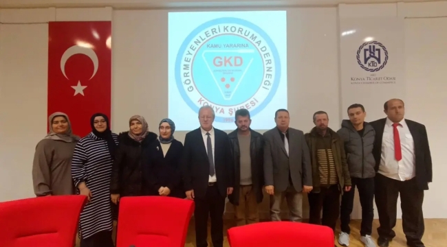 Görmeyenleri Koruma Derneği Konya Şubesi'nde Aşır Özcan Güven Tazeledi 