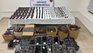 Konya Jandarma'dan Silah Kaçakçılarına Geçit Yok: Binlerce Parça Ele Geçirildi!