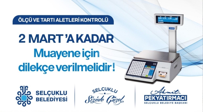 ÖLÇÜ VE TARTIDA SON BEYAN TARİHİ 2 MART 