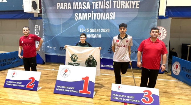 PARALİMPİK MASA TENİSİ TAKIMINDAN 5 MADALYA 