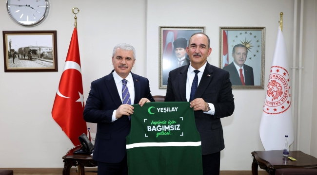 Yeşilay Konya Şubesi, Vali Akın ile görüştü 