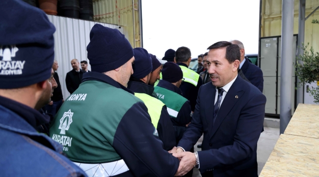 BAŞKAN HASAN KILCA, MESAİ ARKADAŞLARIYLA BAYRAMLAŞTI 