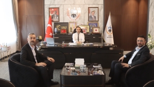 DİLBER VE ARSLANALP'DAN BAŞKAN MEŞE'YE ZİYARET 