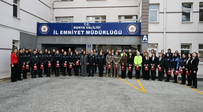 Emniyette 8 Mart Gururu: Konya İl Emniyet Müdürü Yüksek'ten Kadın Personele Anlamlı Kutlama