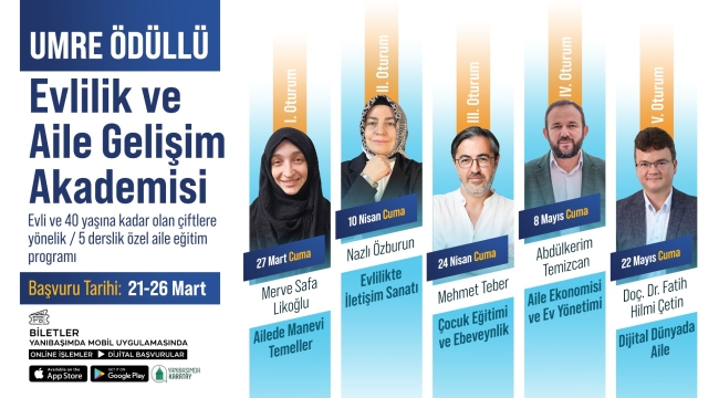 KARATAY BELEDİYESİ'NDEN UMRE ÖDÜLLÜ "EVLİLİK VE AİLE GELİŞİM AKADEMİSİ" 